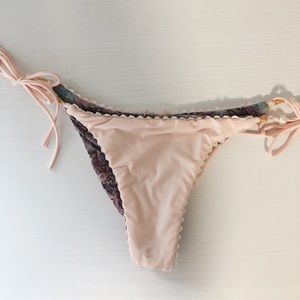 pink tie bikini bottoms